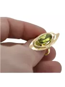  Žltý peridot 14k žlté zlato Vintage Jewlery vrc189y